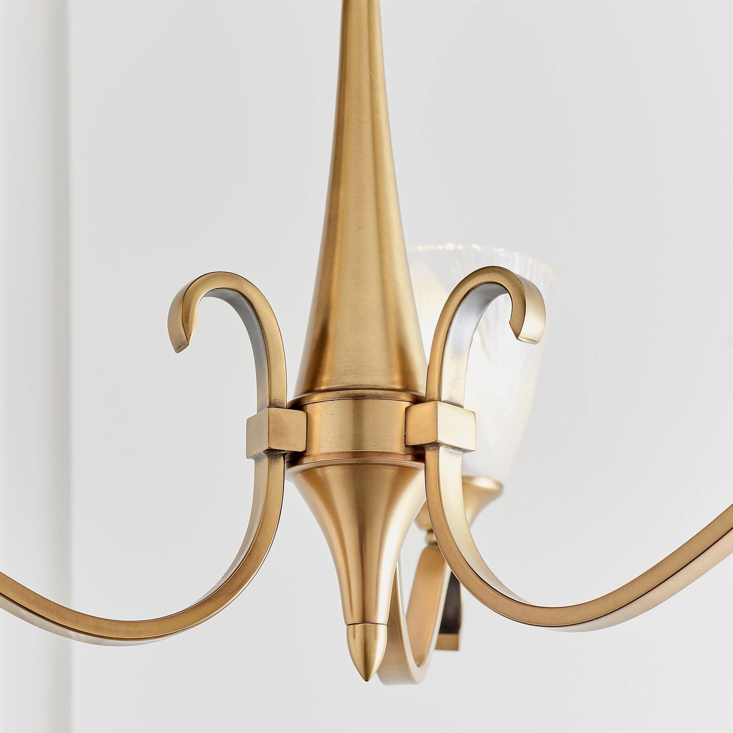 Lunetal Multi-Light Chandelier Crystal Accents Brass Finish - Modern Luxury for Dining Room and Living Room T928