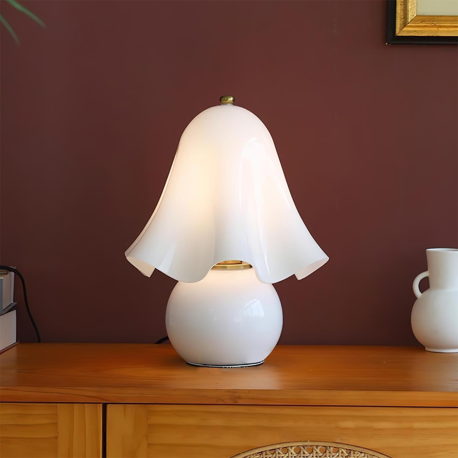 Bellina Sculptural Bell Flower Table Lamp - Accent Lighting for Room T281
