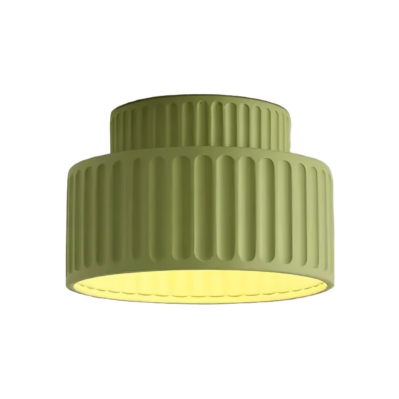 Modern Solid Color Recessed Resin Ceiling Lamp S177