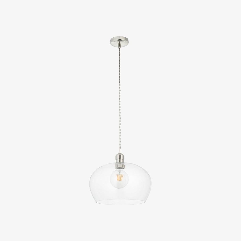 Clarione Height-Adjustable Glass Pendant Light - Classic Art Deco Light T1032