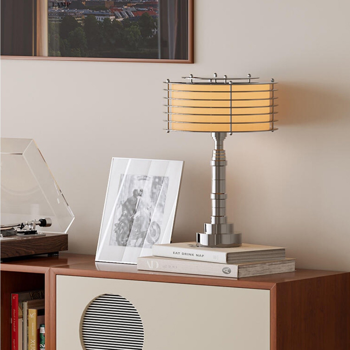 Modern Layered Lamps in Stainless Steel – Table & Floor Options S257