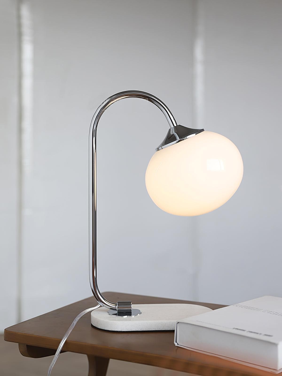 Scandinavian Cream Ball Table Lamp For Living Room M348