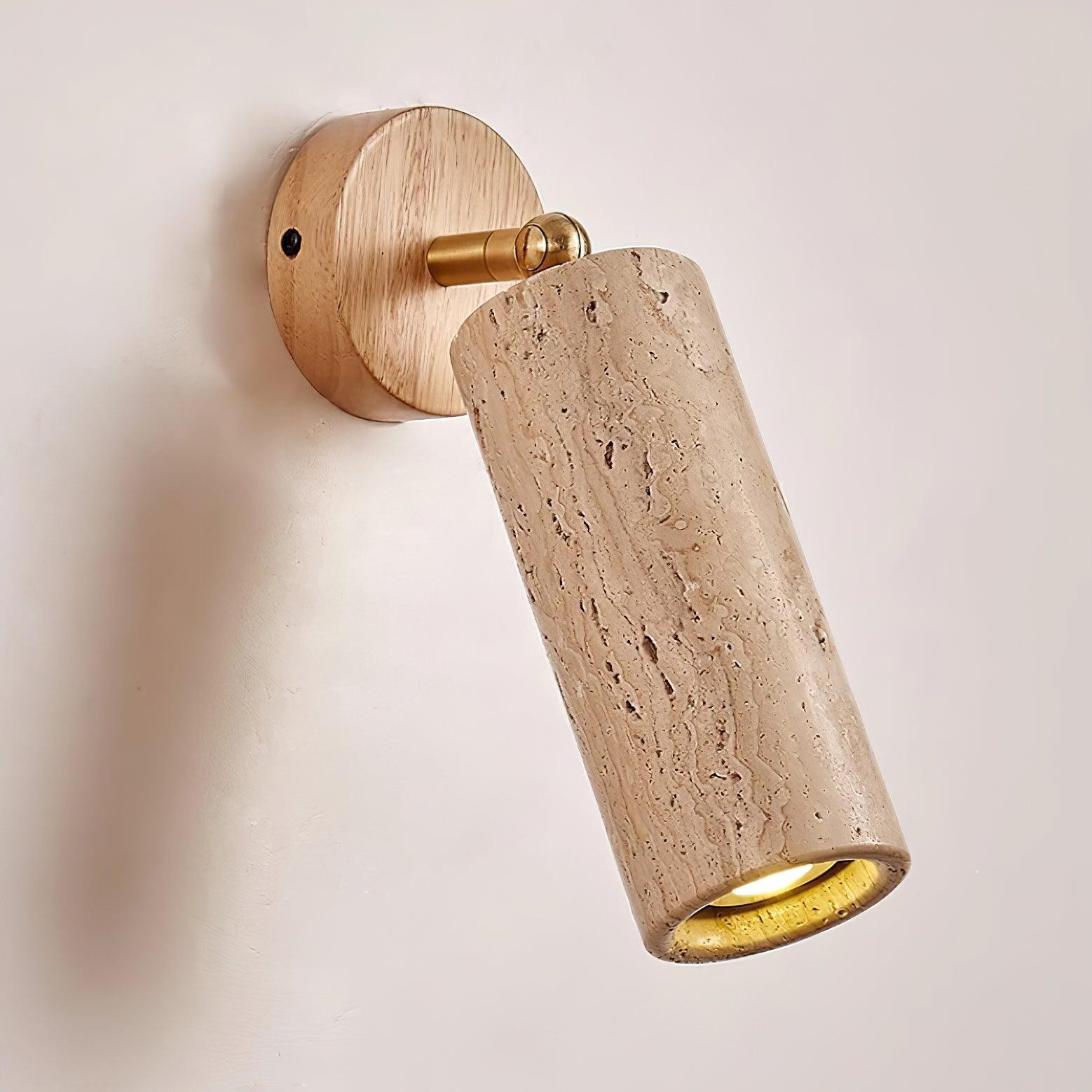 Travertine Walnut Spotlight Wall Lamp for Reading Work M40