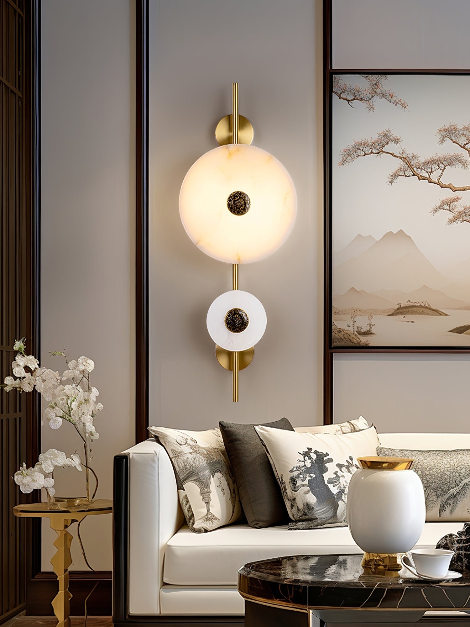 Alabaster Eclipse Wall Light T1616