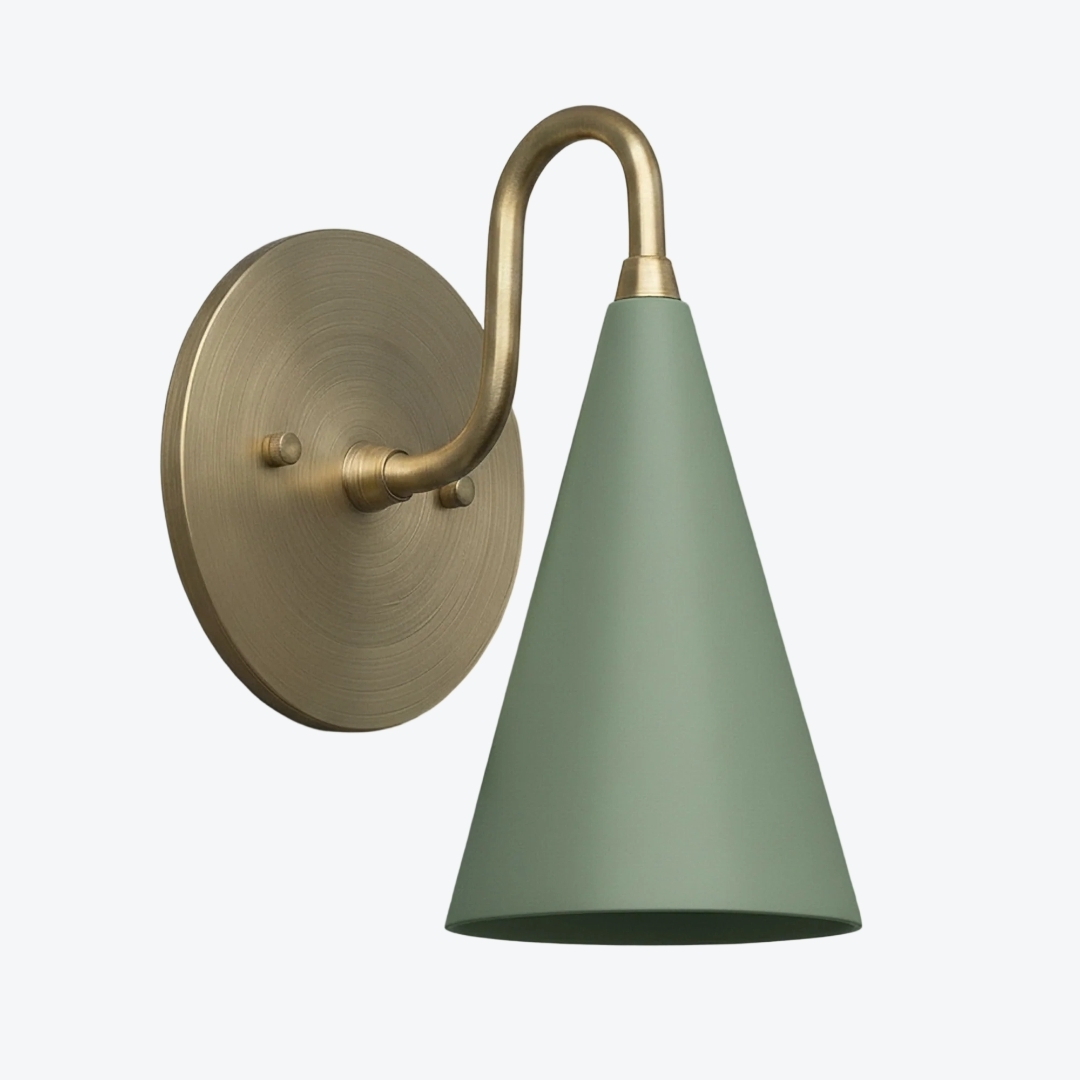 Curva Elegant Taper Shade Wall Sconce - Contemporary Accent for Living Room T780