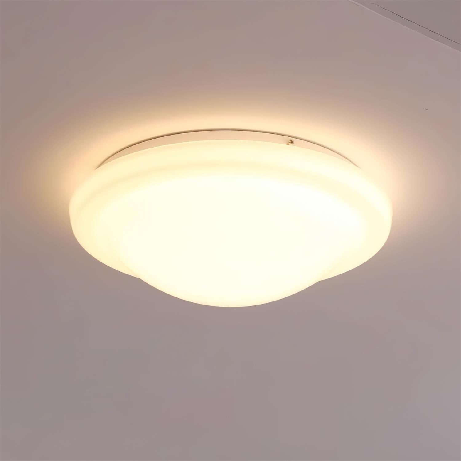 Modern Miminalist White Glass Led Ceiling Lamp M307
