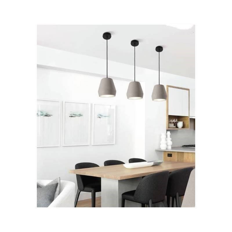 Suspension lamp Herc made of cement