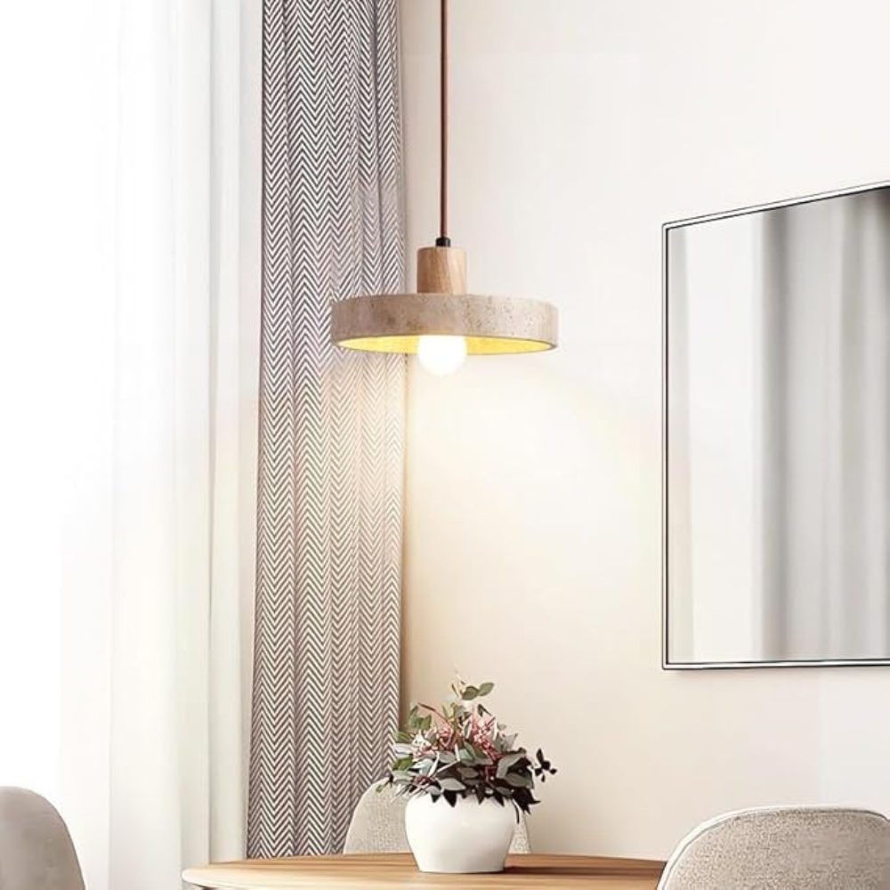 The Star's Radiance Travertine Ceiling Light T2079