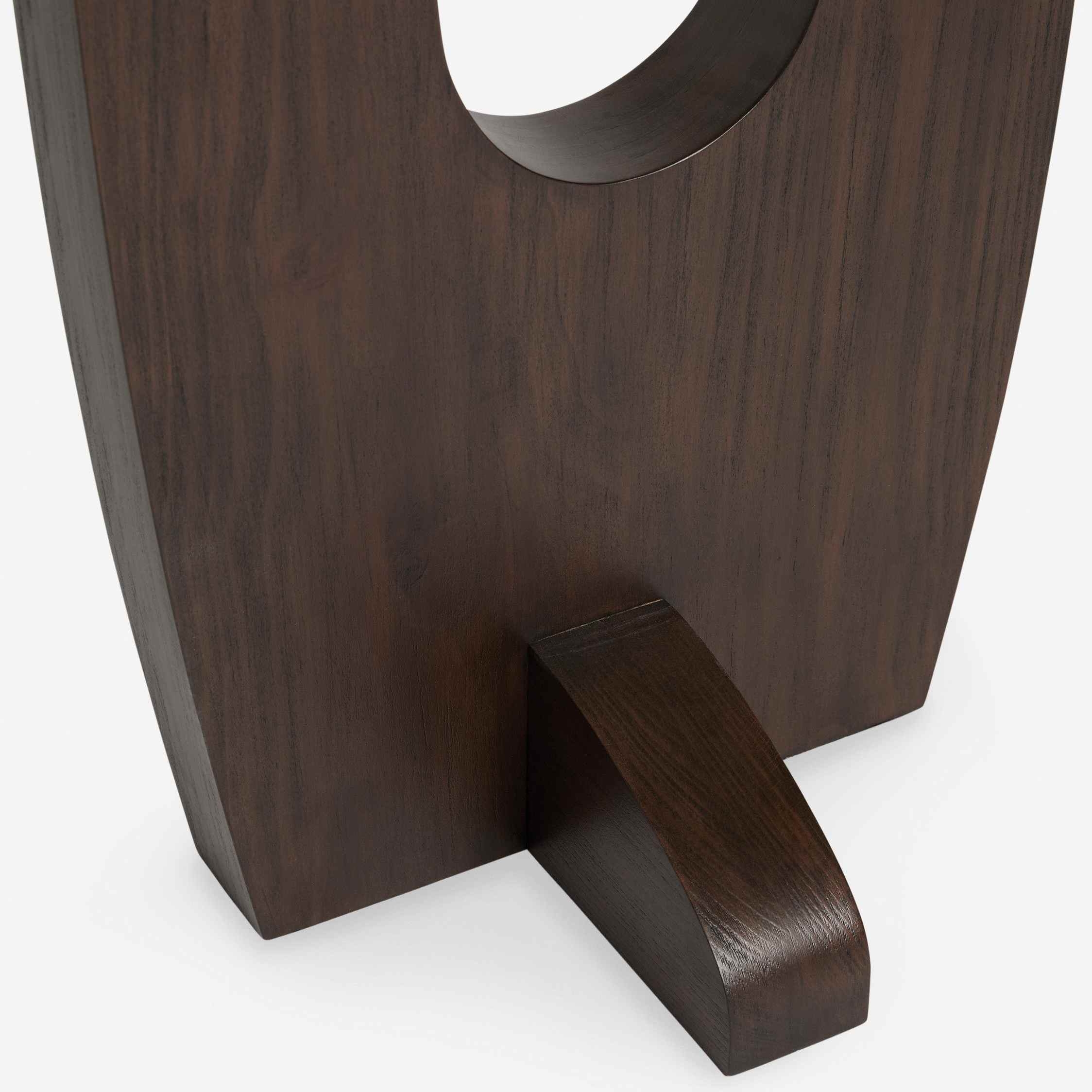 Cordove Arc Floor Lamp - Modern Organic Solid Wood & Fabric for Living Rooms T701