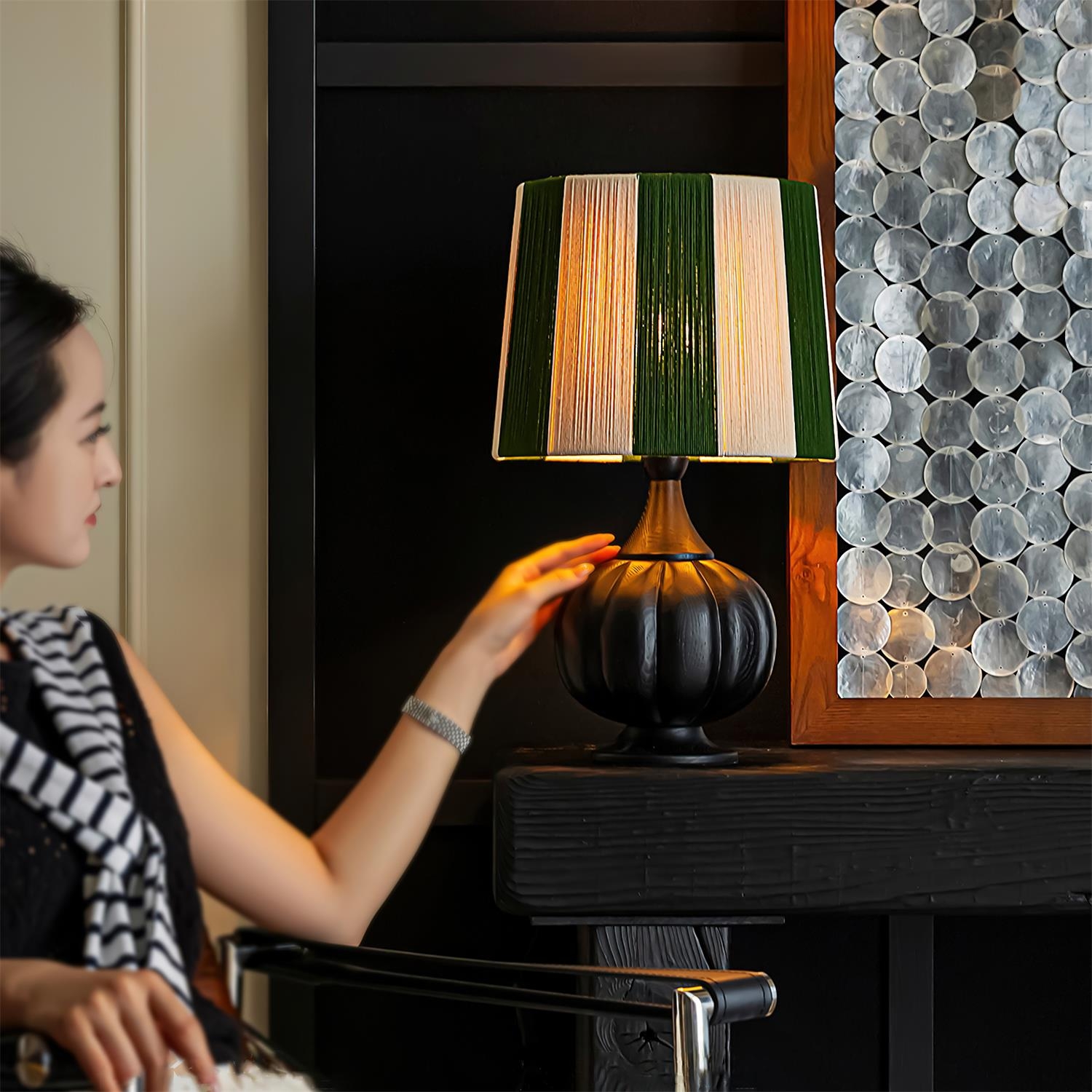Harmony Stripe Table Lamp T1451
