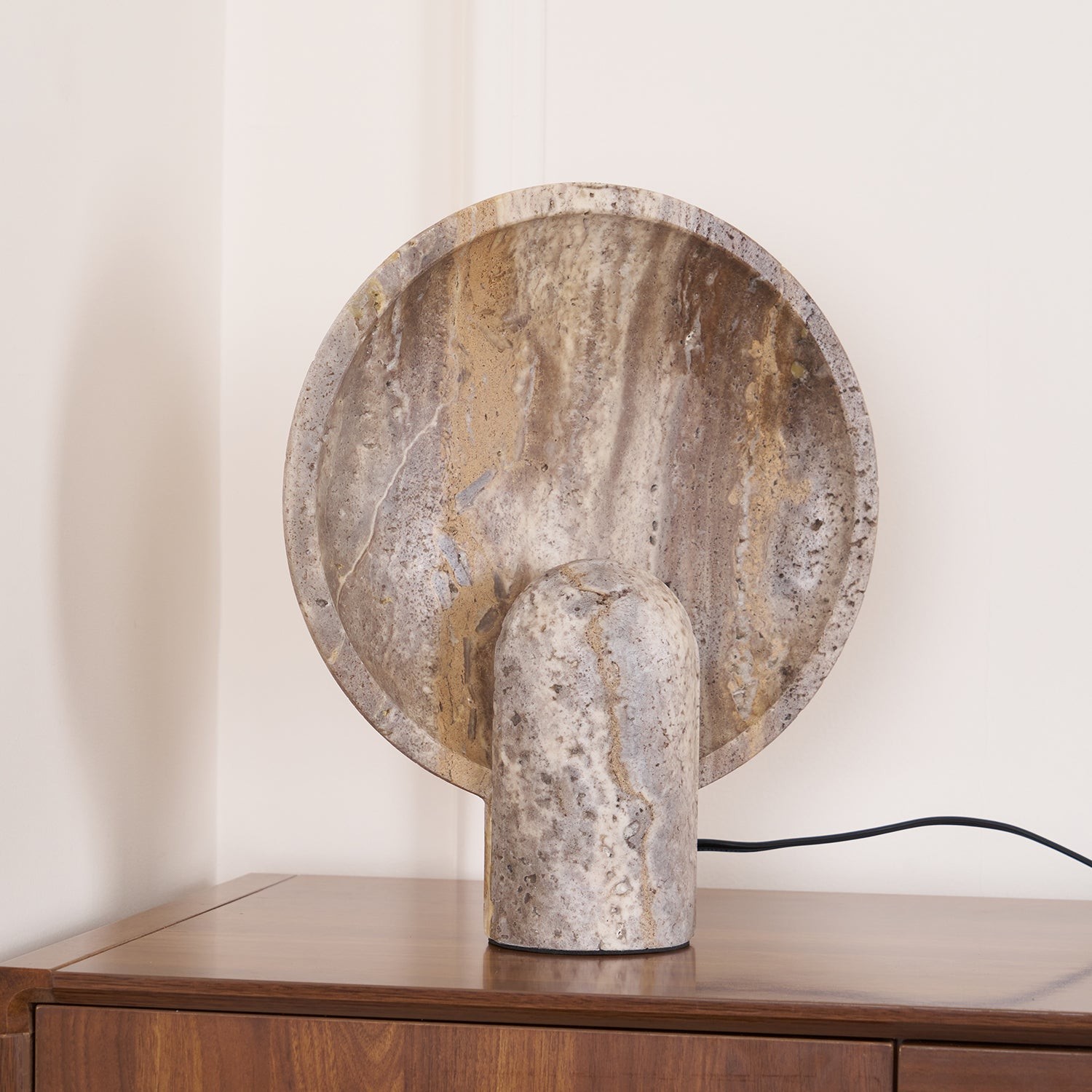Wabi-sabi Style Eclipse Stone Table Lamp G18