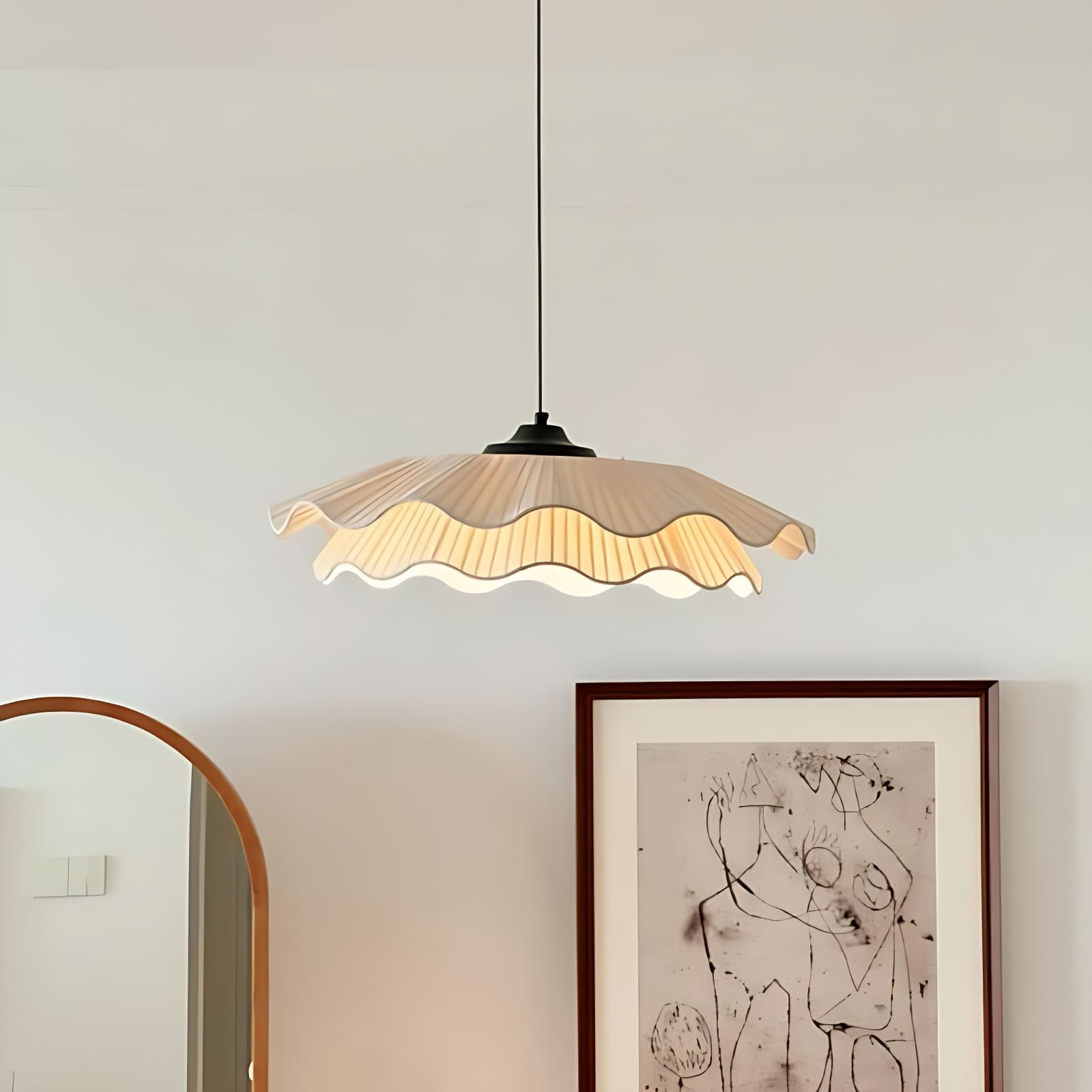 French Style White Pendant Light M80