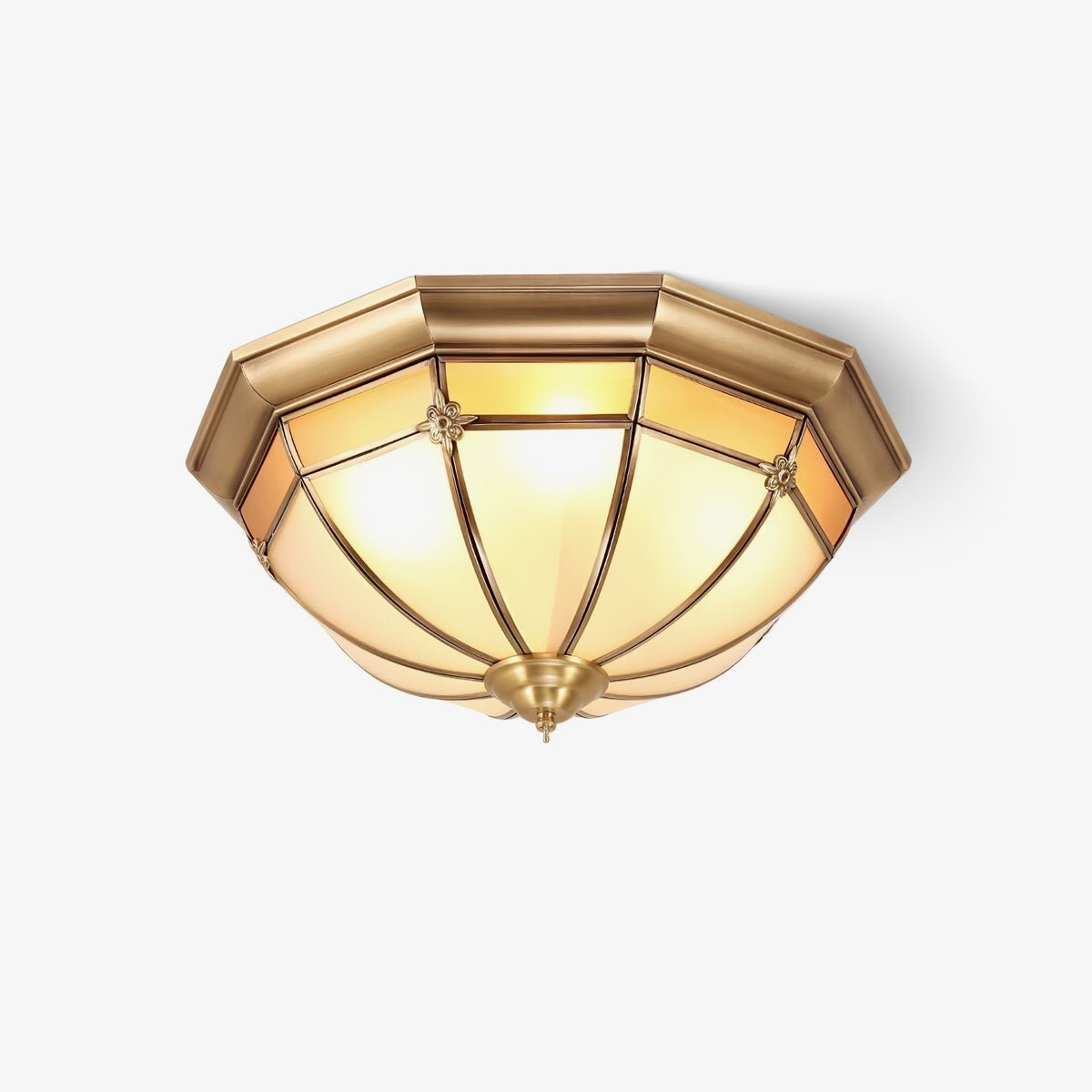 Dome Brass Flush Ceiling Lamp M460