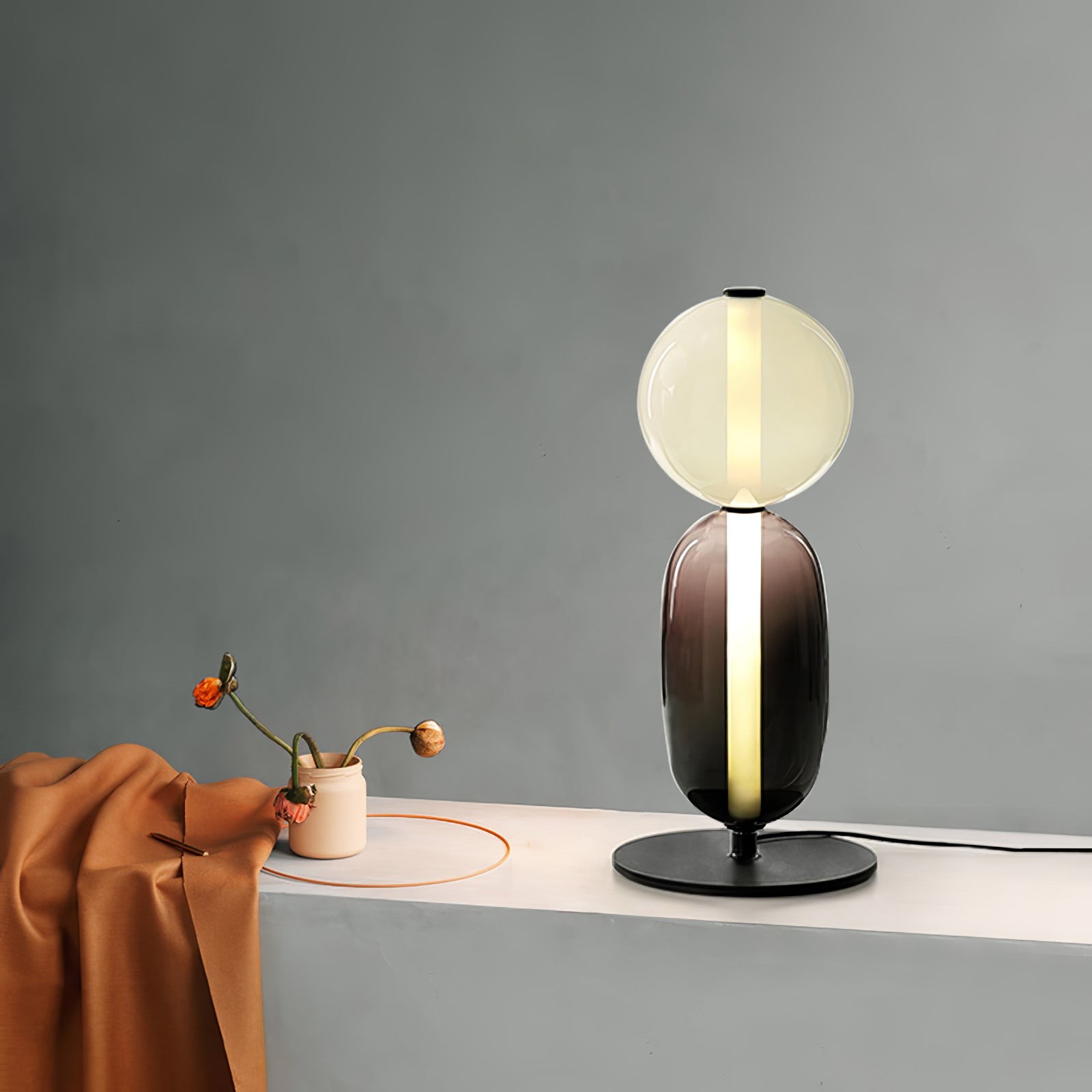 Nordic Minimalist Creative Luxury Gourd Glass Table Lamp M382