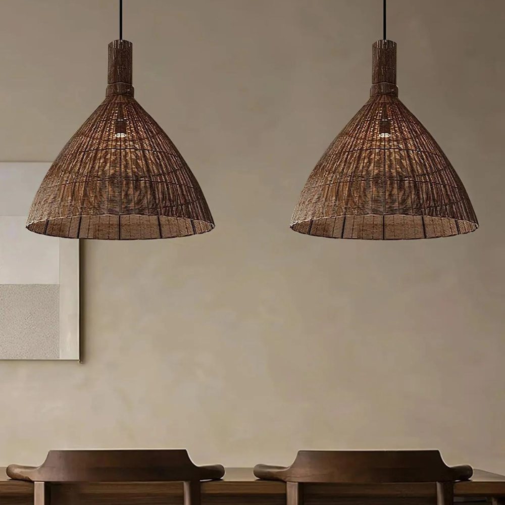 The Rattan Essence of the Islands Pendant Light T2050