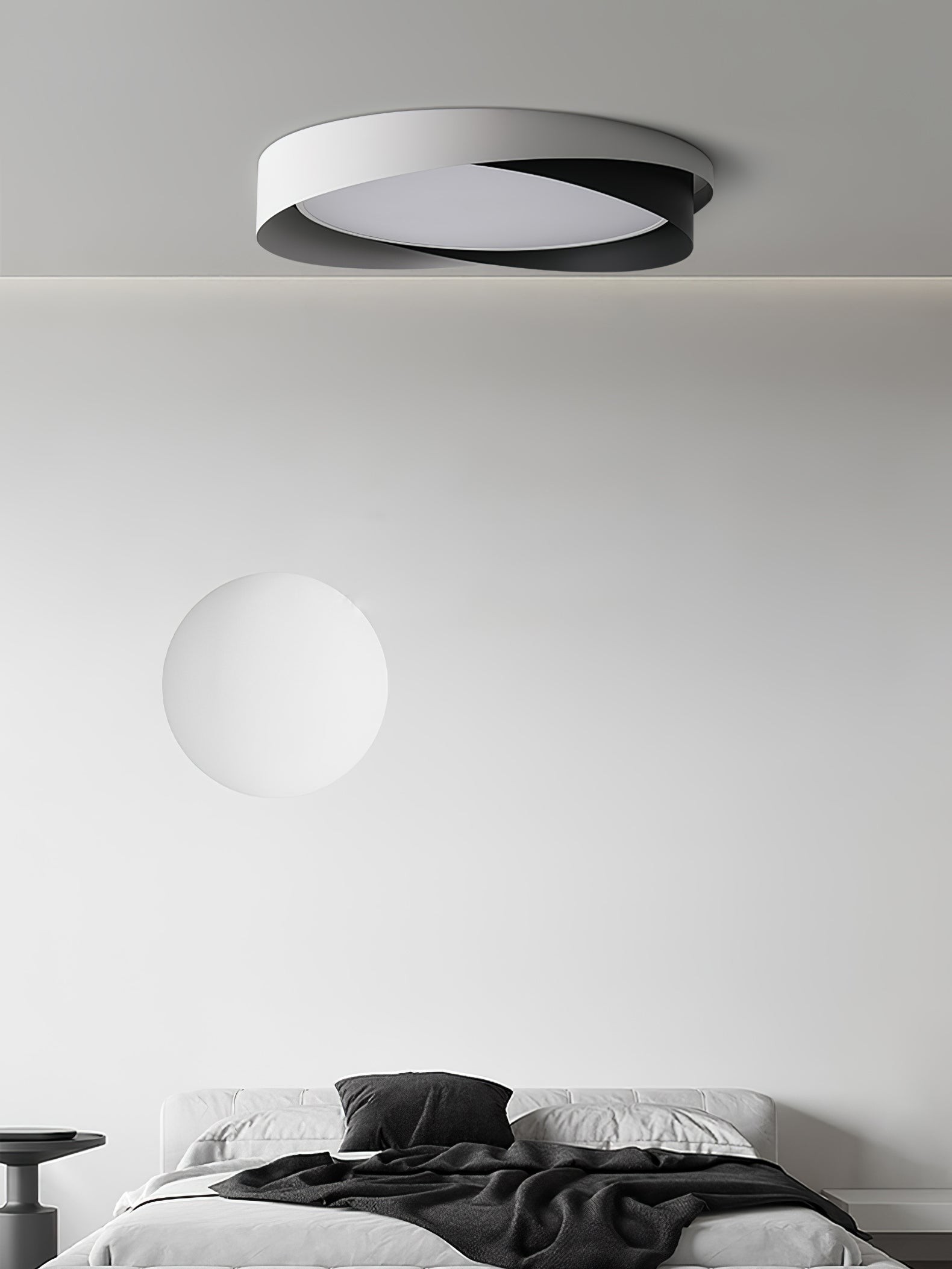 Nordic Style Modern Minimalist Wave Pattern Ceiling Lamp M424