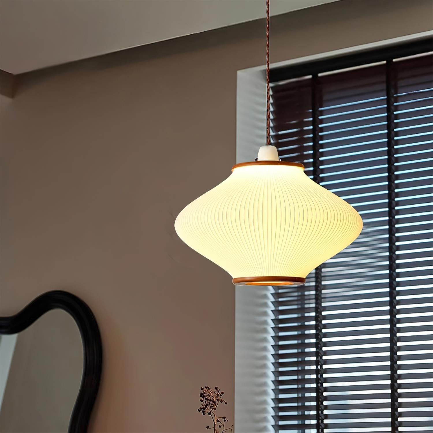French Style Pine Bell Pendant Lamp M259