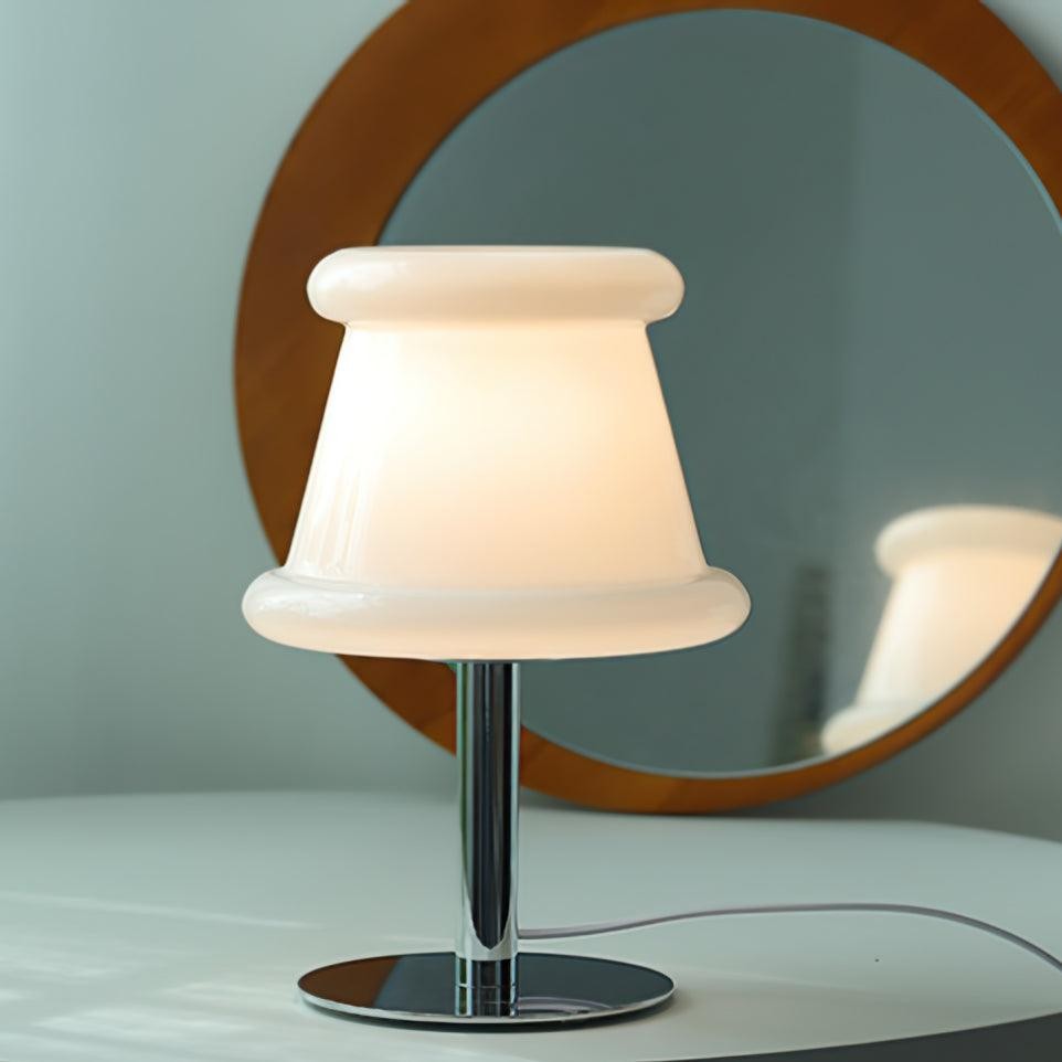 Cream Creative Irregular Cylindrical Table Lamp M533
