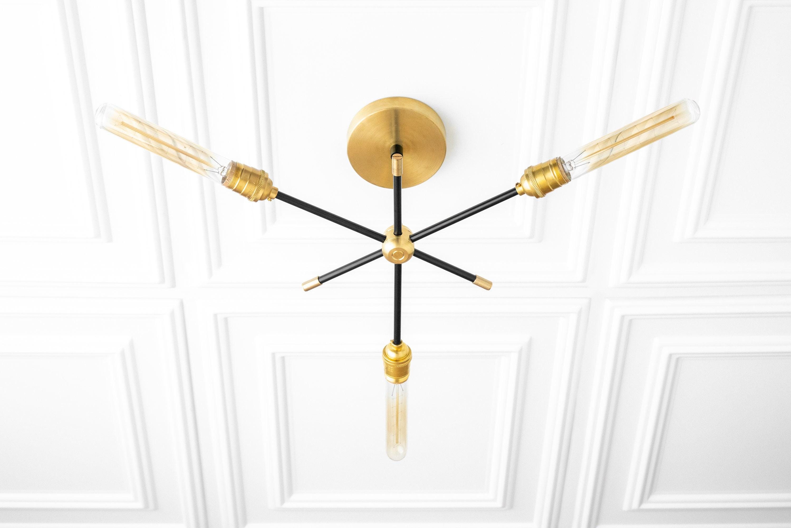 Mobilux Line Industrial Chandelier - Modern Ceiling Light Fixture for Home T331