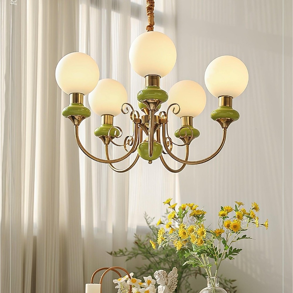 Modern Chandelier with Graceful Silhouette for Ambient Light S219
