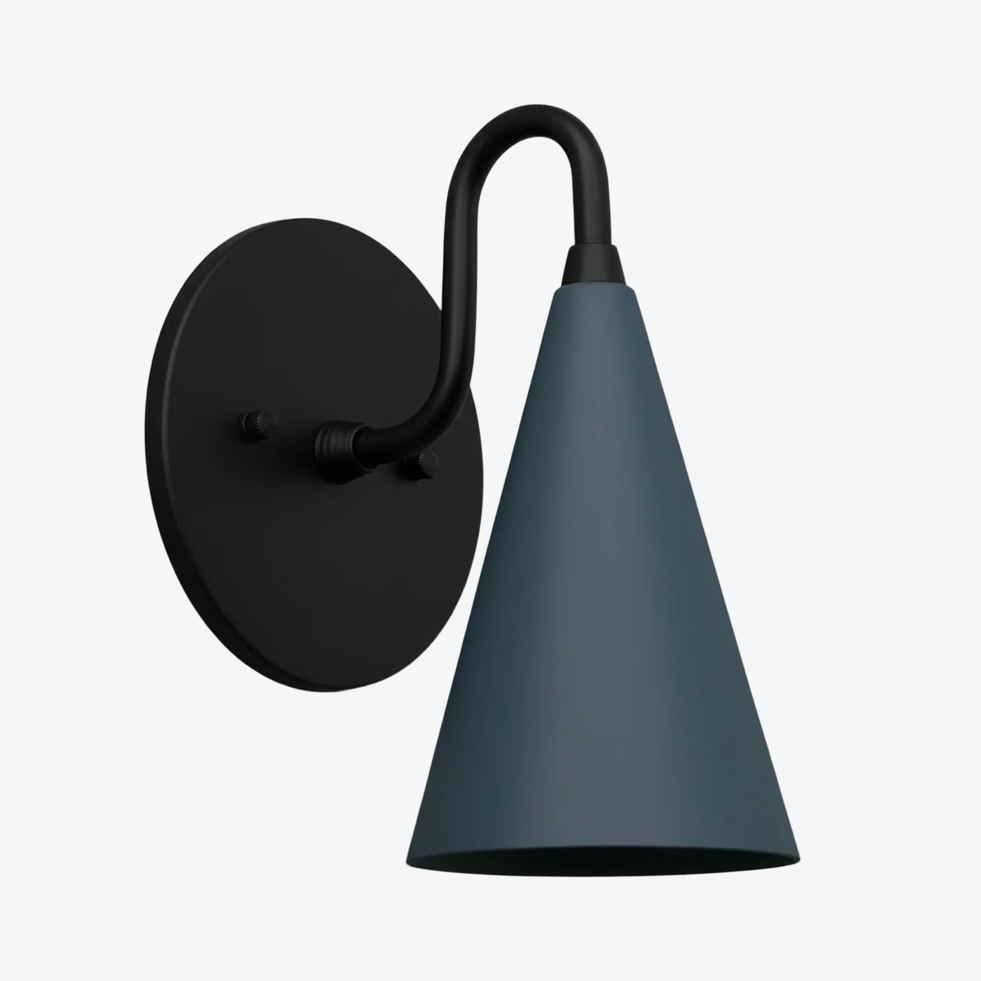 Curva Elegant Taper Shade Wall Sconce - Contemporary Accent for Living Room T780