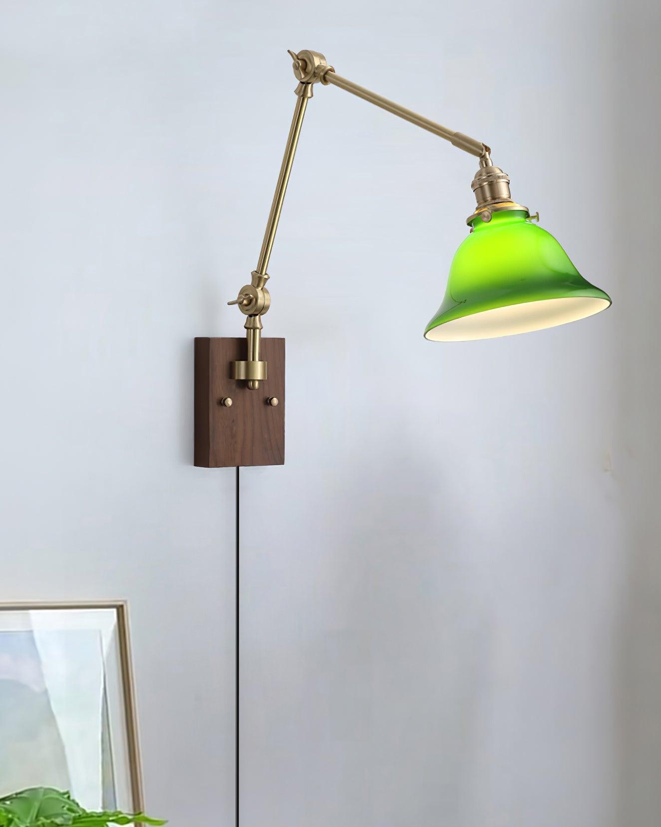 Banker Swing Arm Plug In Wall Light M188