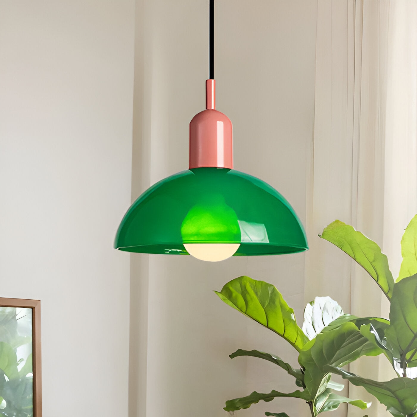 Aurora Nordic Colorful Bowl Pendant Light T2040