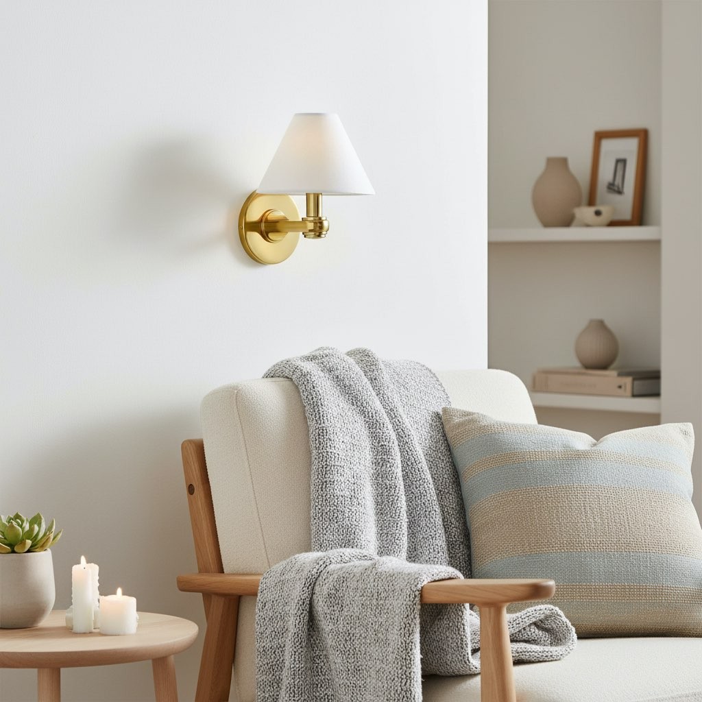 Modern Metal Wall Sconce – Adjustable Arms for Hallways T424