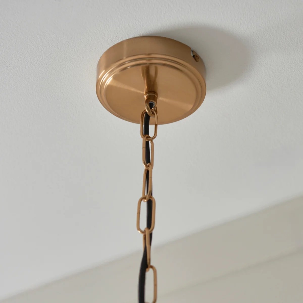 Brazara Glass Dome Pendant Light - Classic Metal Trim Design for Kitchen and Dining T916