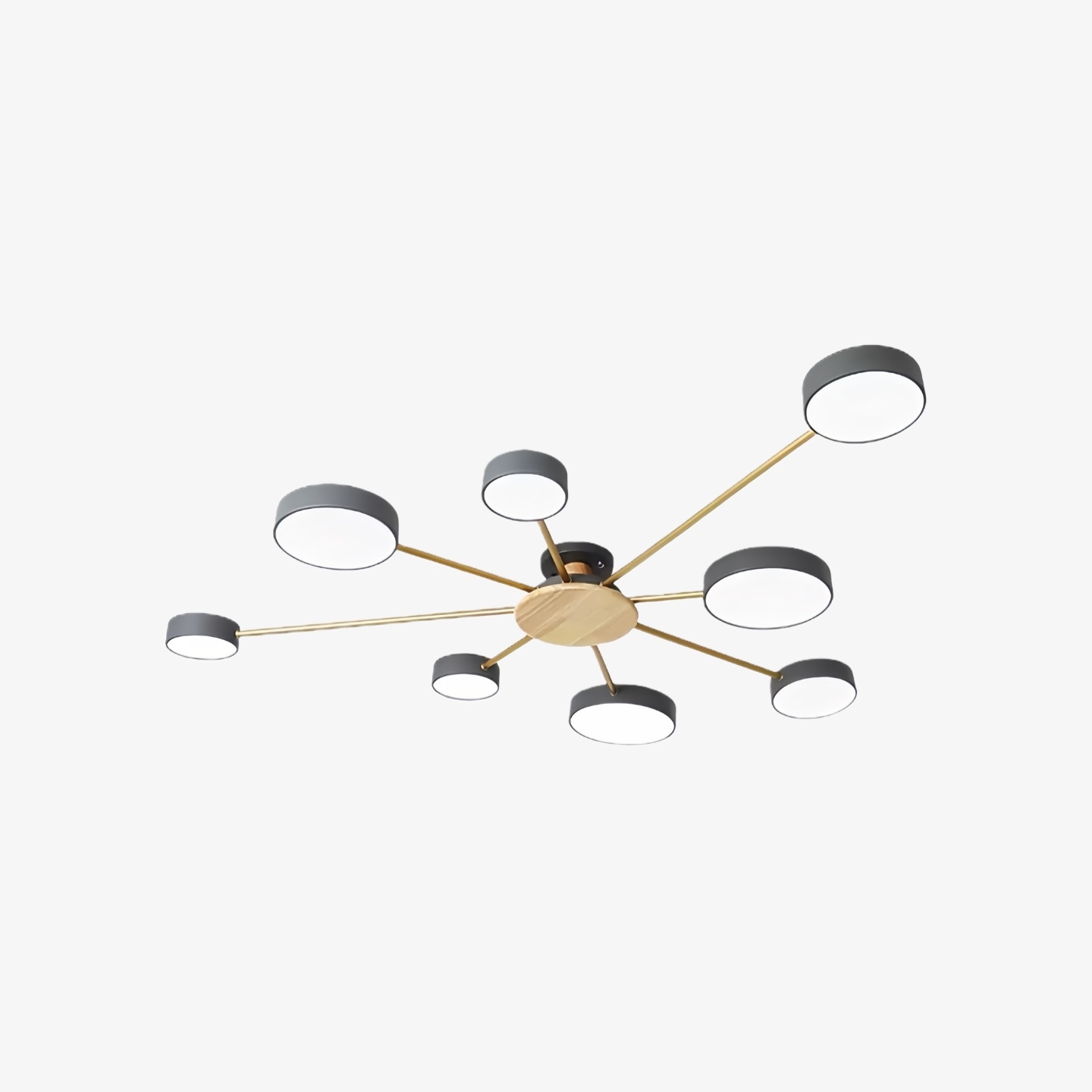Stylish Wood-Branch Ceiling Lamp - LED Light for Dining Room and Living Room S378