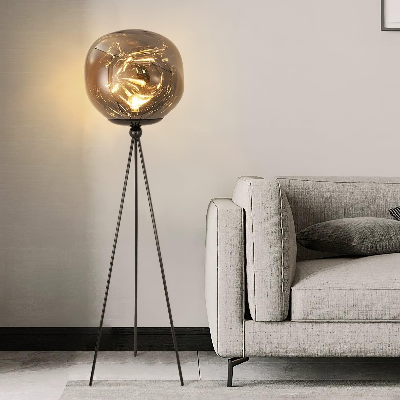 Tripod Irregular Lava Floor Lamp M216