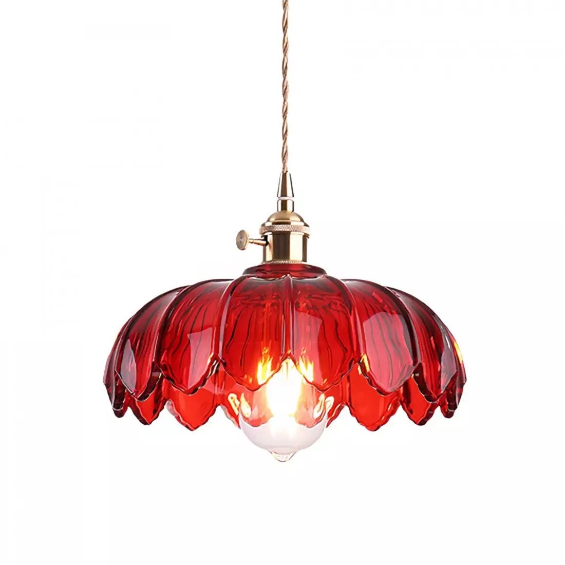 Retro Petal Glass Pendant Light S98