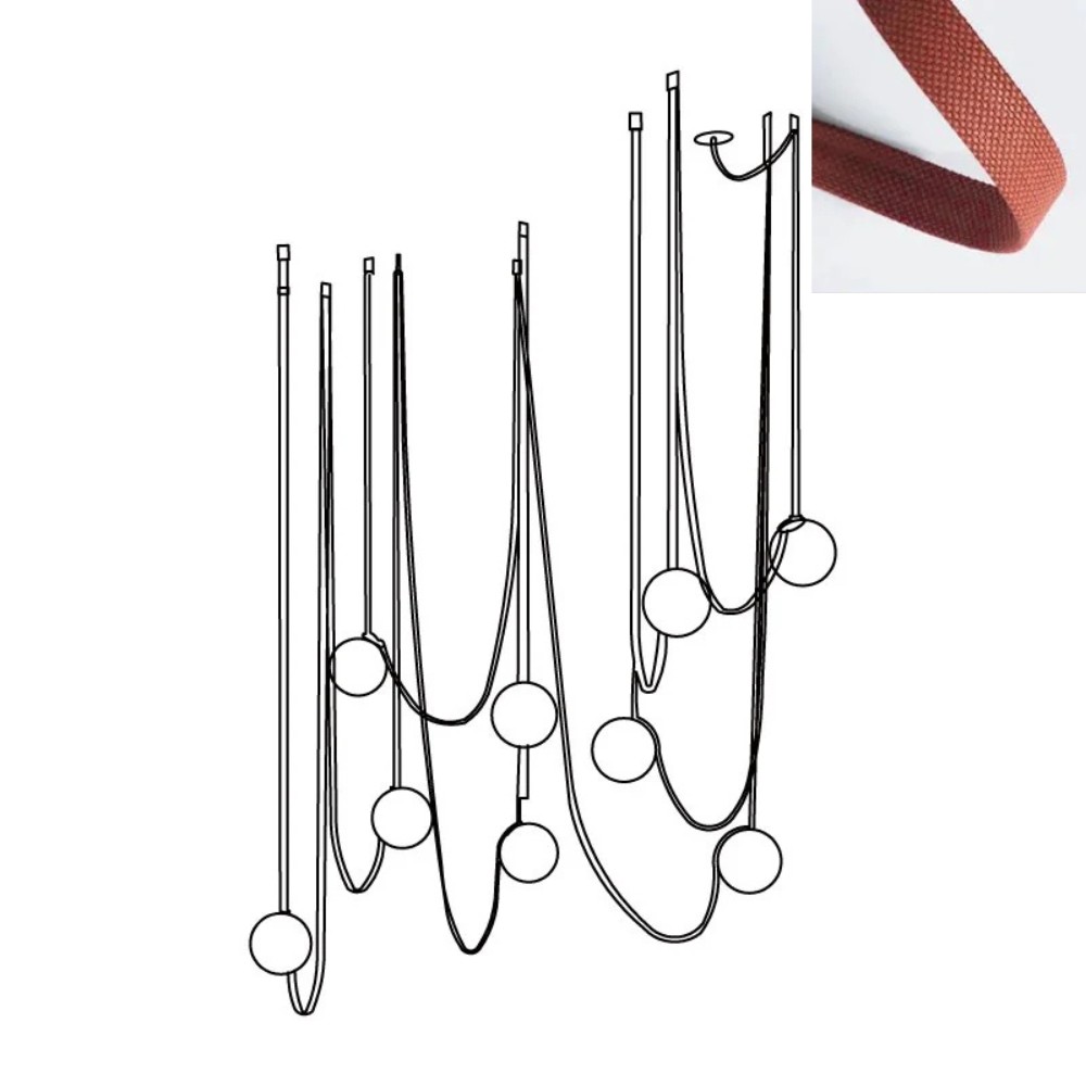 Flexible Belt-Style Pendant Lamp for Customizable Ambient Light S241