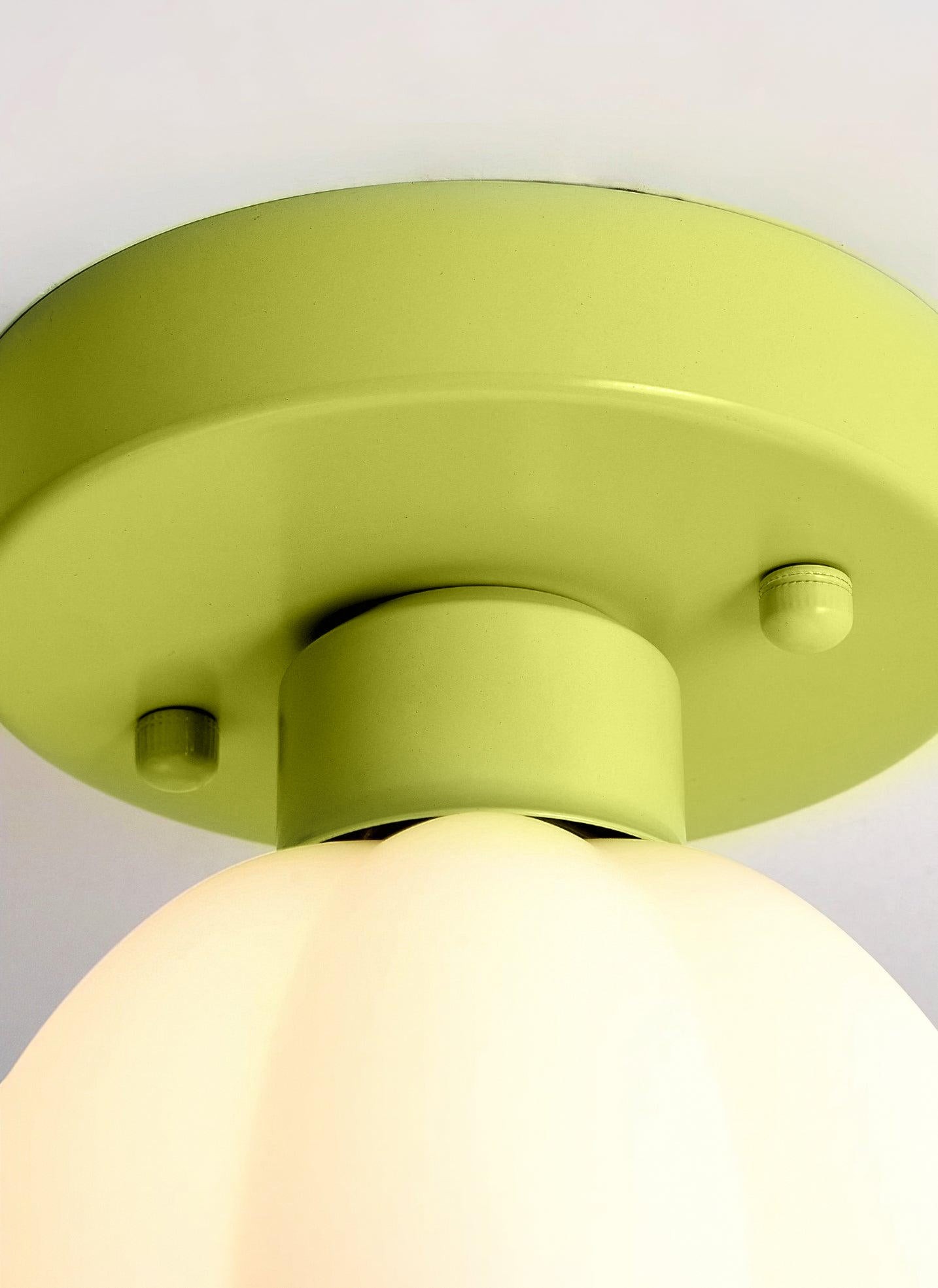 Flower Shaded Semi Flushmount Light M279