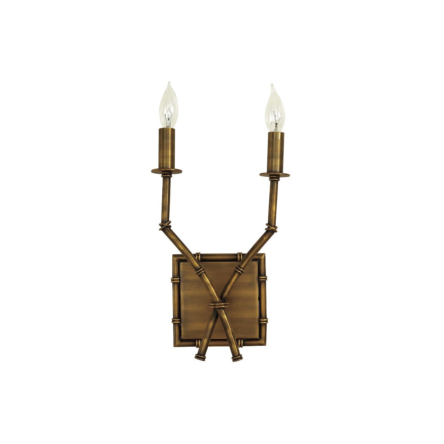 Double Arm Bamboo Sconce T1810