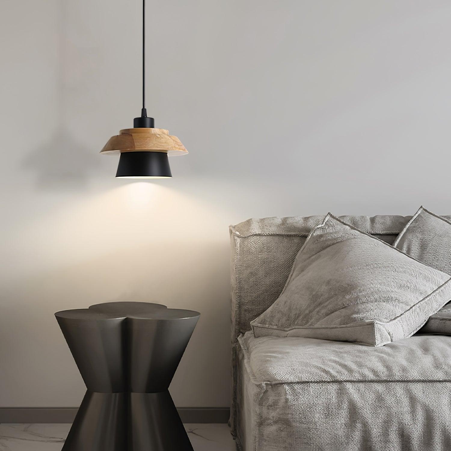 Stone Wood Pendant Lamp M407