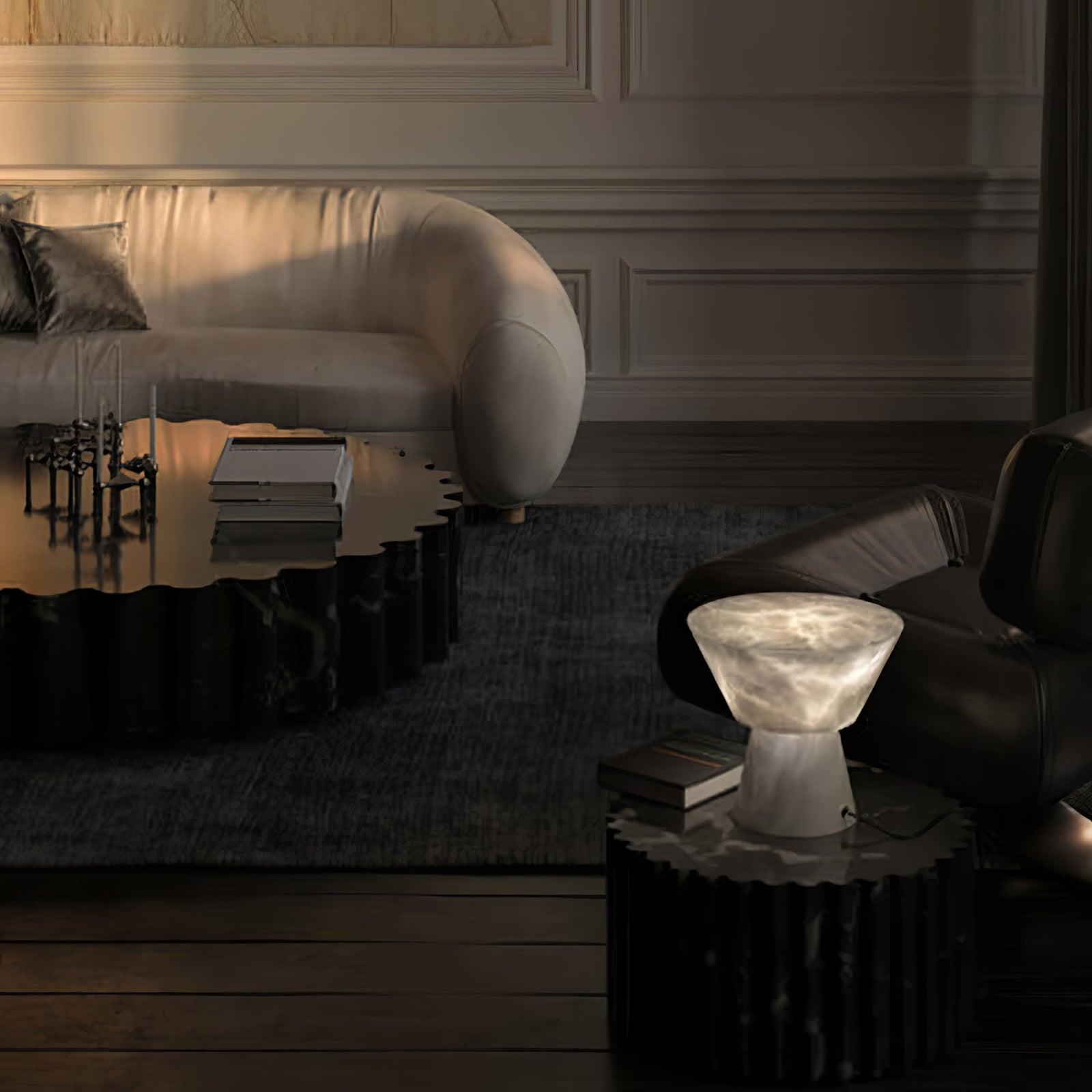 Beta Marble Alabaster Table Lamp T1610