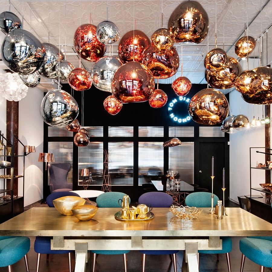 Dynamic Surface Pendant Light For Living Room S208