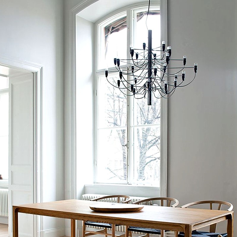 Tendrila Multi-Light Chandelier - Industrial Style Pendant Light for Dining Room