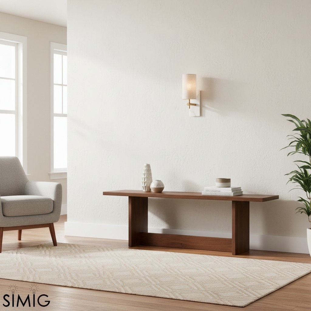 Linemora Timeless Marble Wall Lamp - Natural Linen Shade for Hallway T465