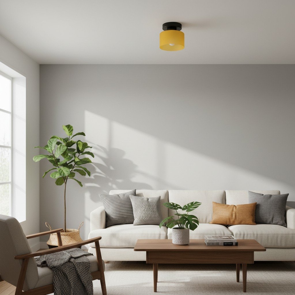 Moriglaze Cylinder Glass Ceiling Light – Minimalist Modern Fixture for Hallways T551