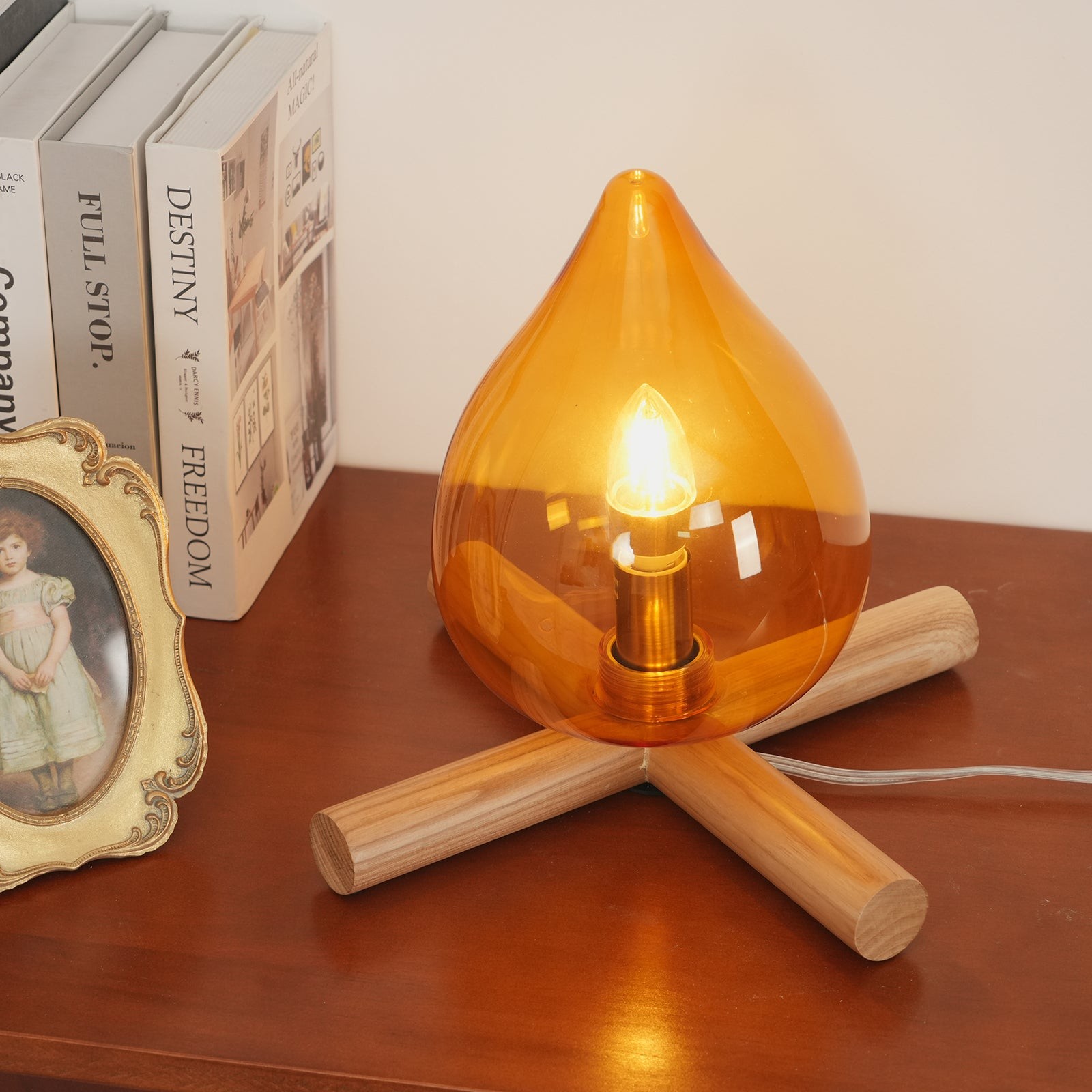 Funny Fire Shape Small Flame Table Lamp M55