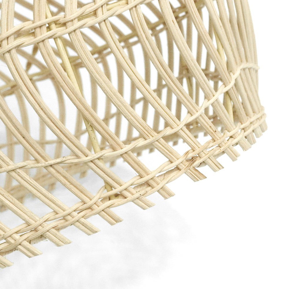 Wicker Basket Rattan Pendant Light S74
