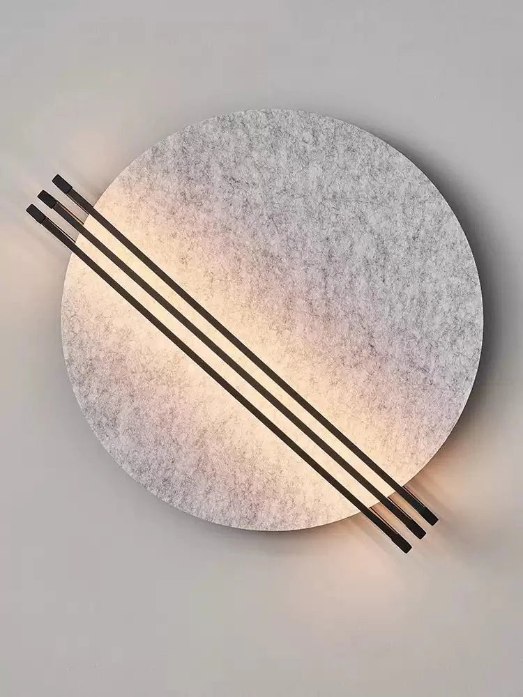 Abstract Sunrise Felt Wall Sconce T1605