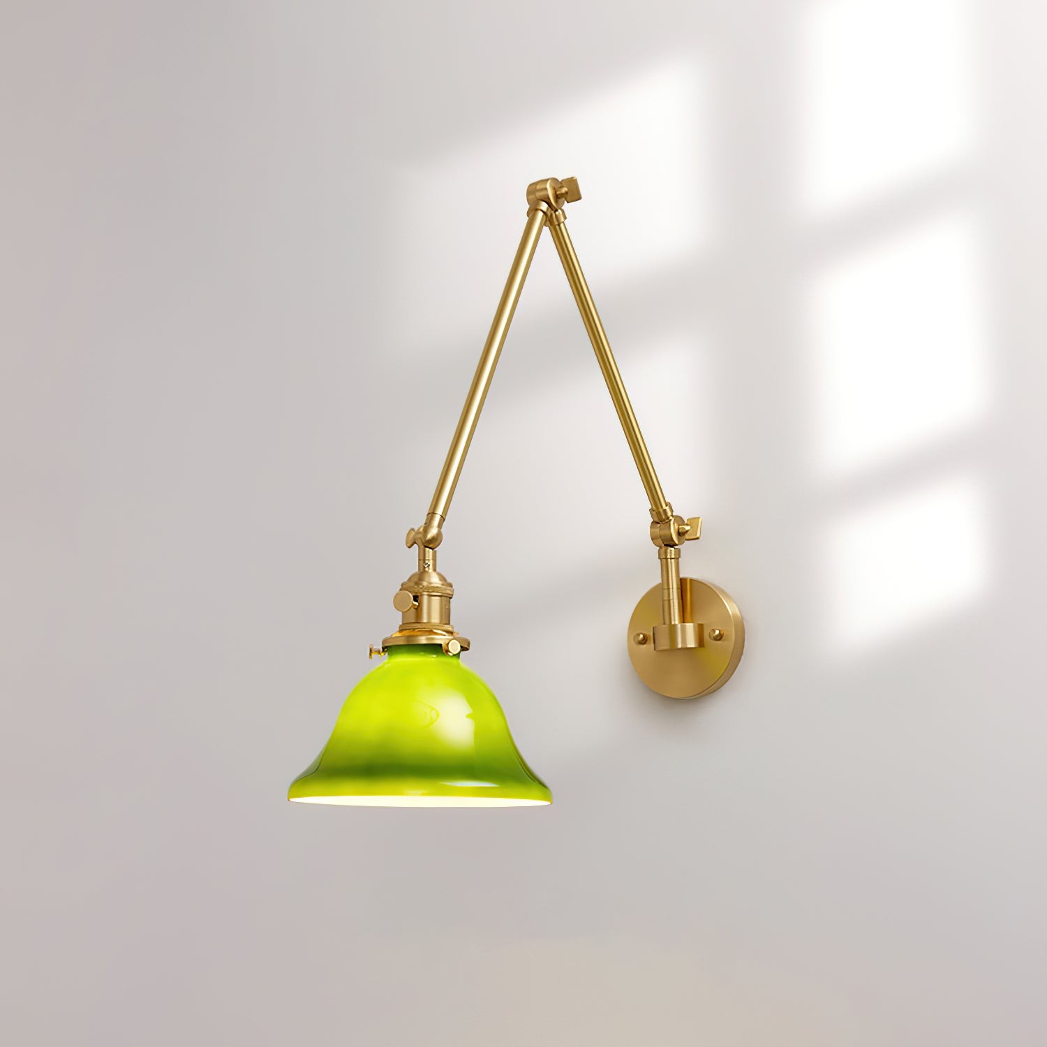Personalized Green Bell-Shaped Wall Lamp M154
