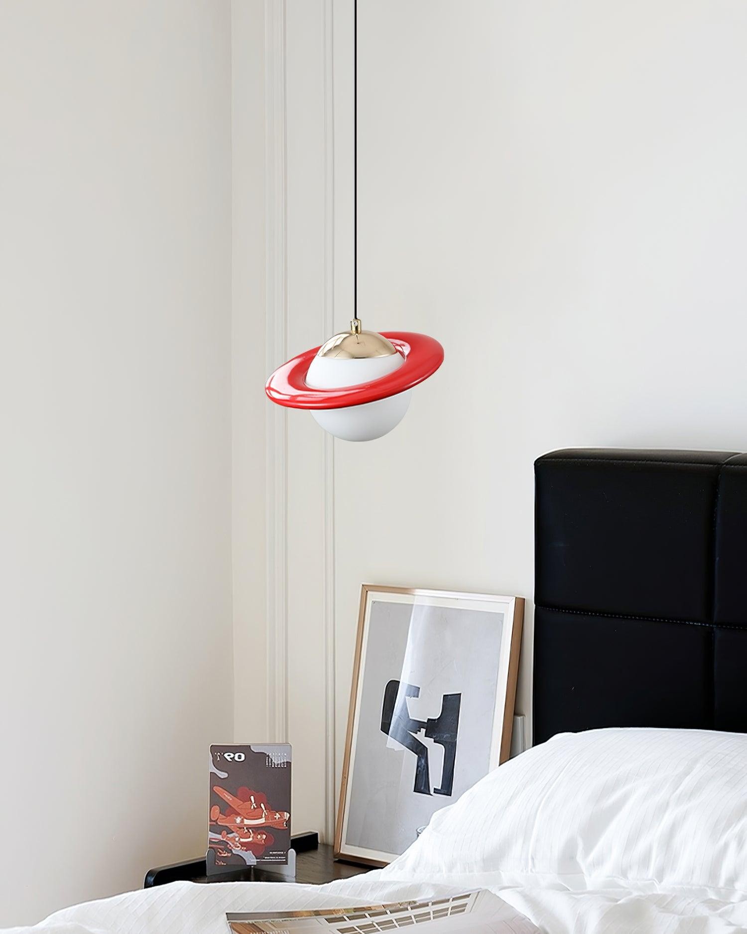 Romantic Saturn Planet Pendant Lamp for Bedroom M415
