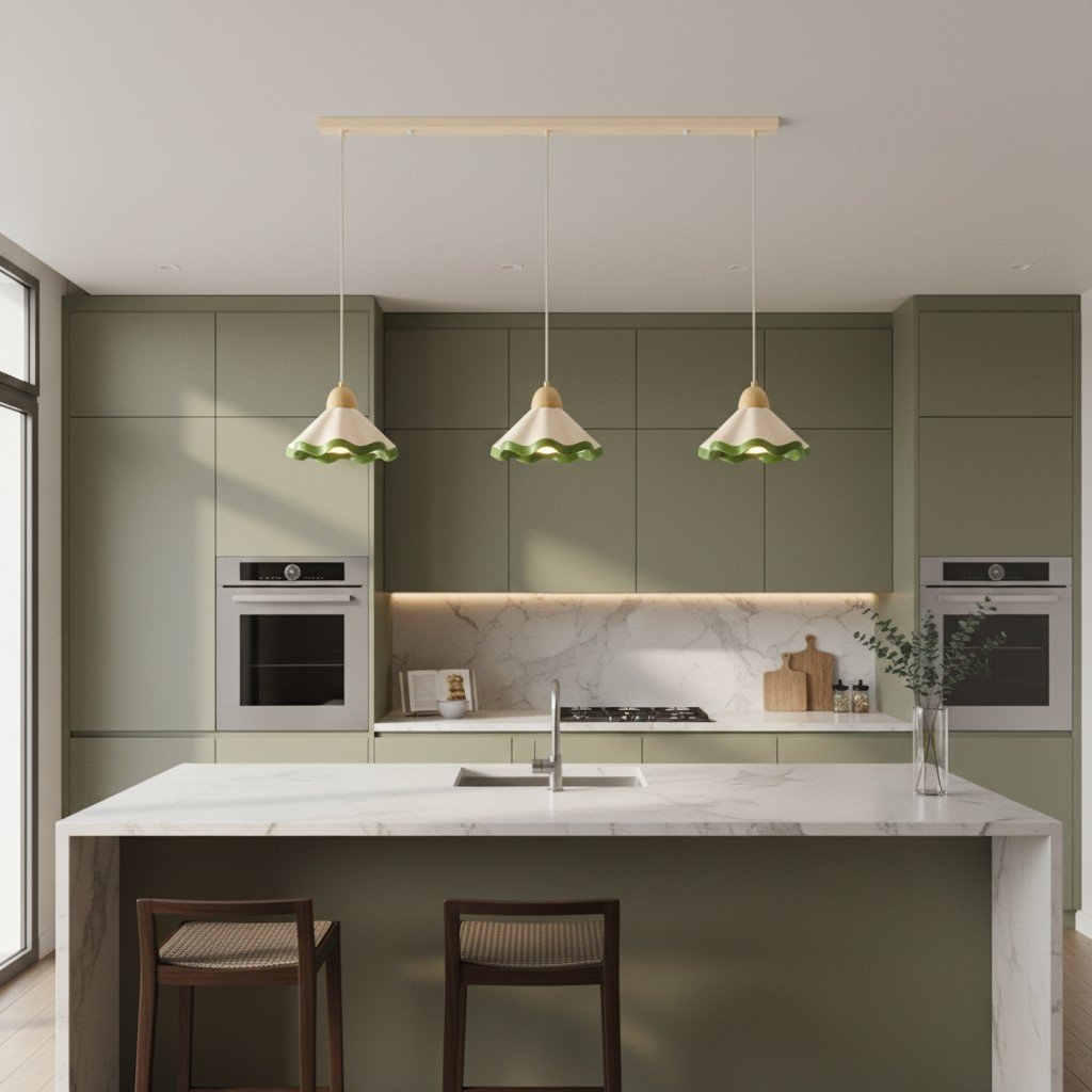 Moliro Modern Wavy Pendant Lamp – Minimalist Hanging Light T515