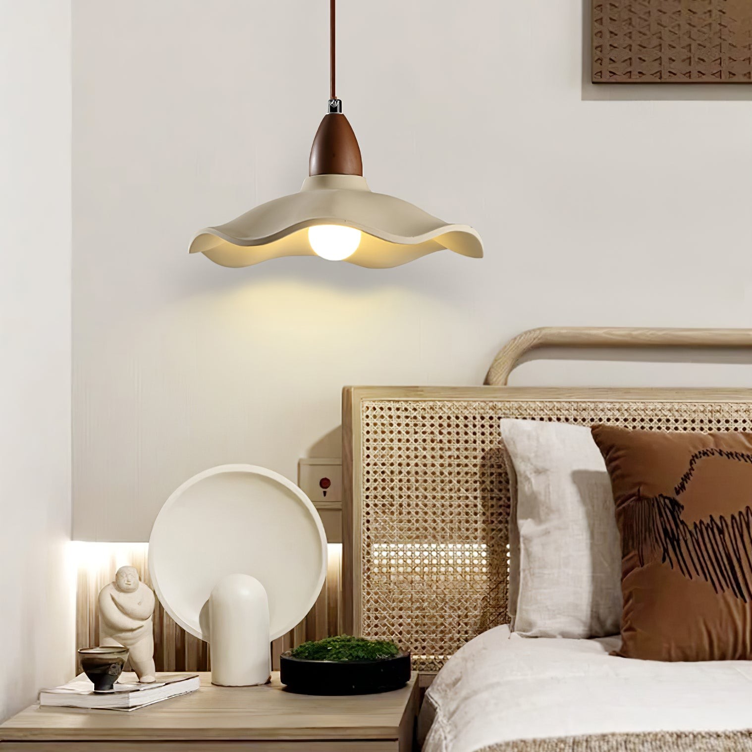 Japanese Wabi-Sabi Style Cement Wave Pendant Lamp M565