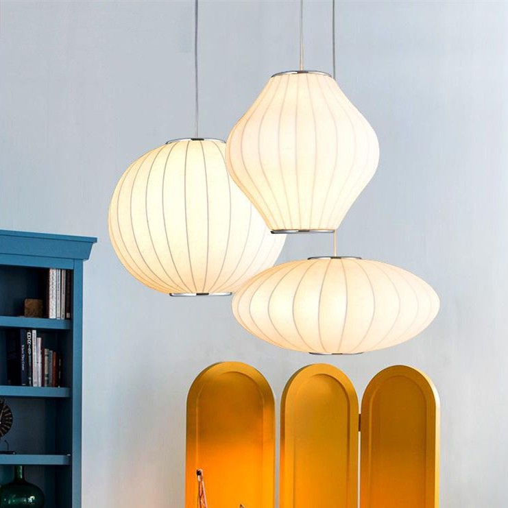 Saucer Bubble Pendant Lamp - Elegant Silk Design for Modern Interiors