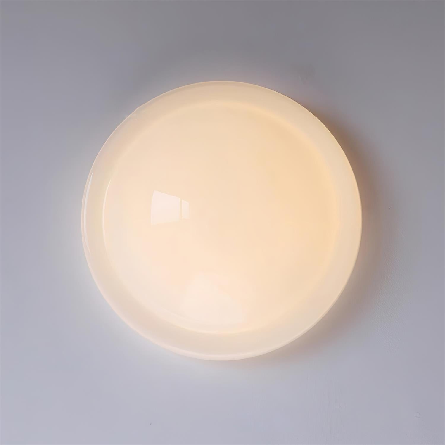 Modern Miminalist White Glass Led Ceiling Lamp M307